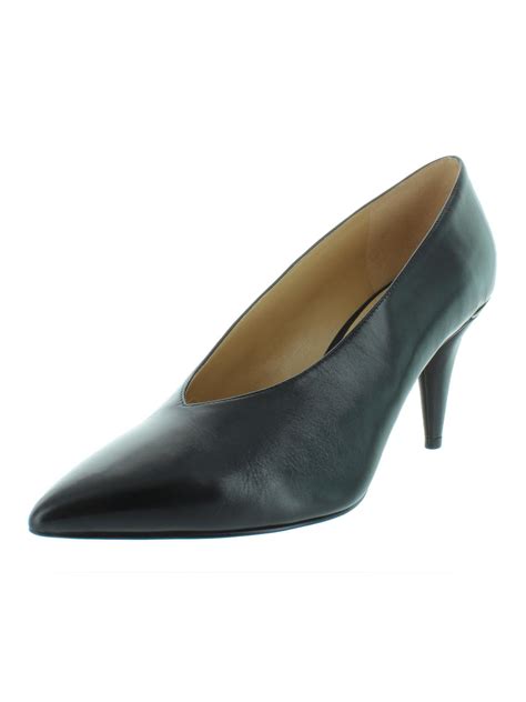 michael kors womens lizzy leather dress pumps|Michael Michael Kors Lizzy Mid Pumps Sterling .